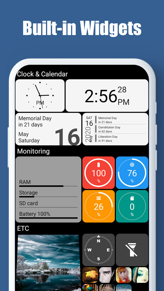 Square Home – Launcher : Windows style