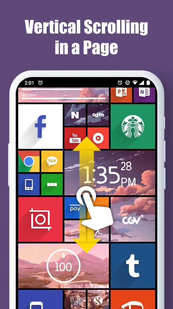 Square Home – Launcher : Windows style
