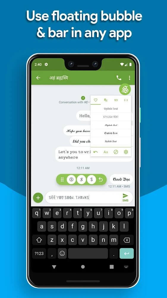 Stylish Text – Fonts Keyboard, Stickers, Nicknames