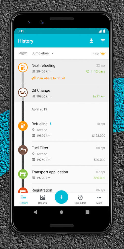 Drivvo – Car management, Fuel log, Find Cheap Gas
