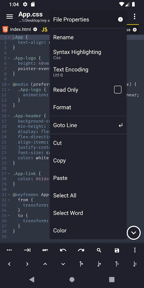 Acode – powerful code editor