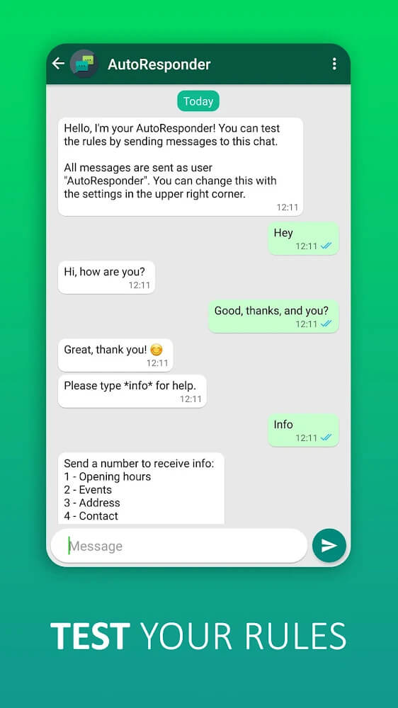 AutoResponder for WhatsApp