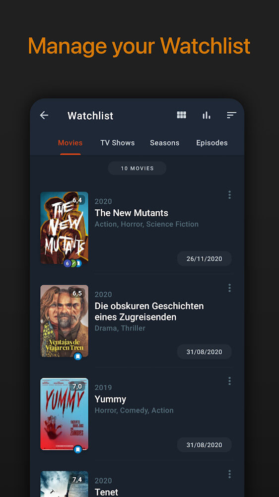 Moviebase: Manage Movies & TV Shows