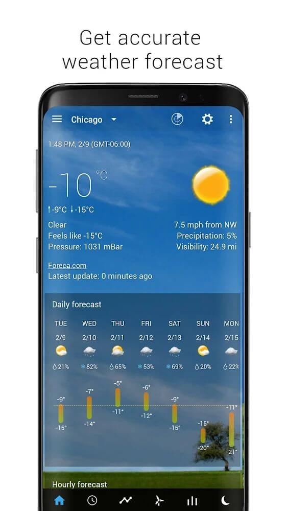 Sense Flip Clock & Weather
