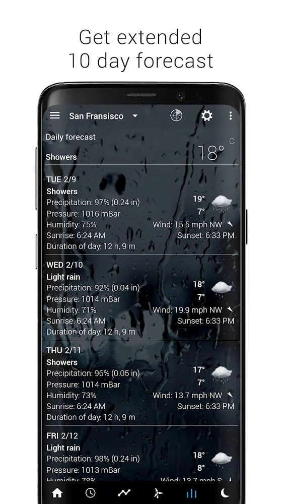 Sense Flip Clock & Weather
