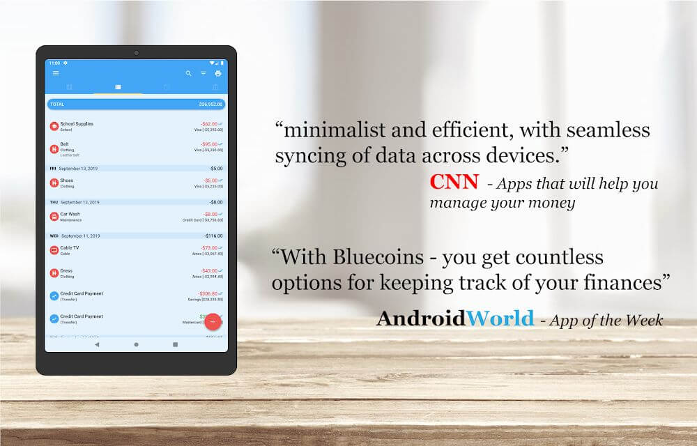 Bluecoins Finance: Budget, Money & Expense Manager