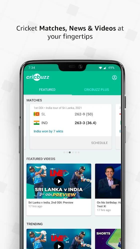 Cricbuzz – Live Cricket Scores & News