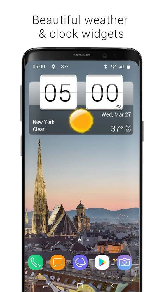Sense Flip Clock & Weather